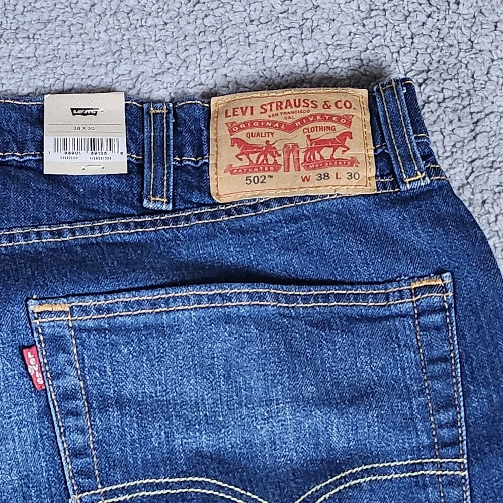 Levi's 502 Men's Denim Taper Fit Jeans Color‎ Blue 38x30